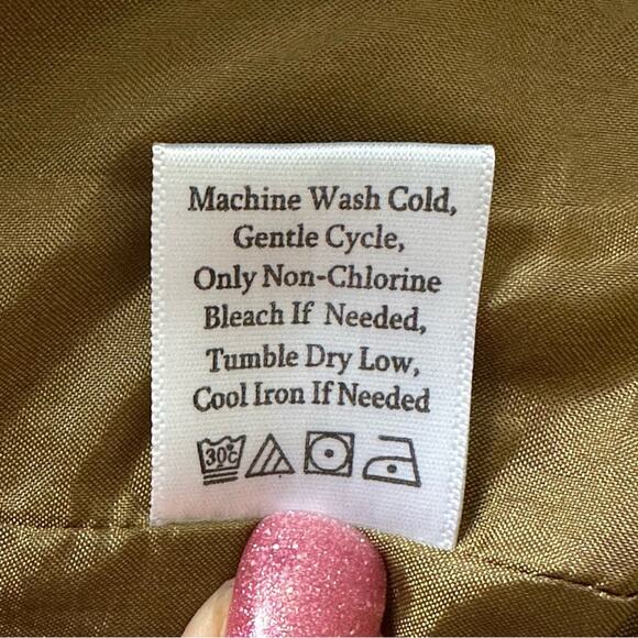 Coldwater Creek Jacket Petite Brown Pink Blue Floral Button Front Size SP - Picture 11 of 12